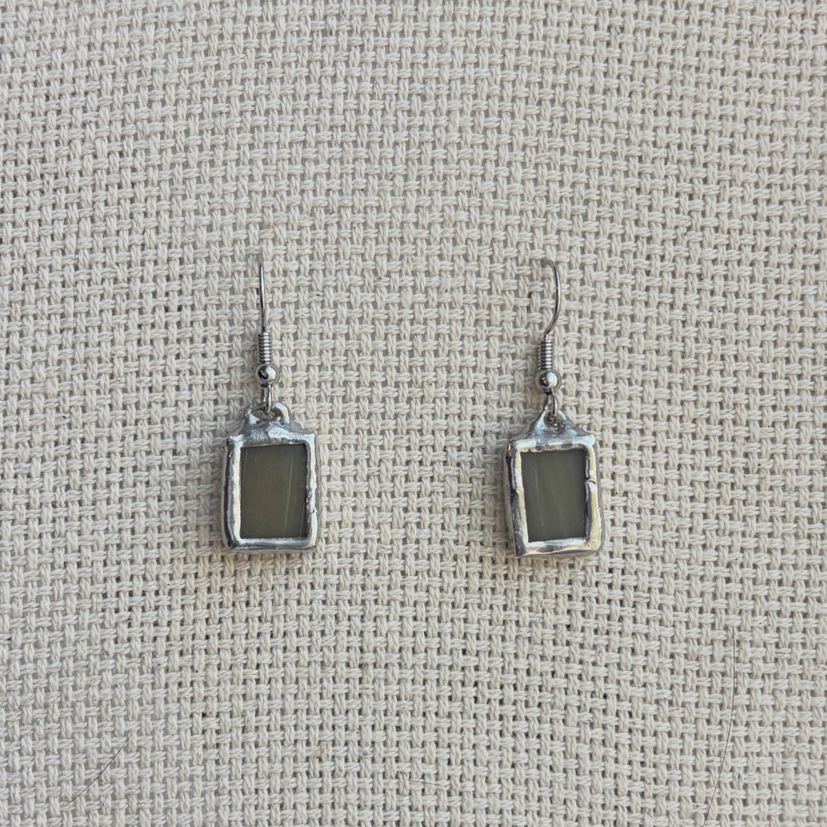 Green Dangle Earrings