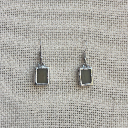 Green Dangle Earrings