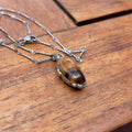 Tigers Eye Pendant Necklace
