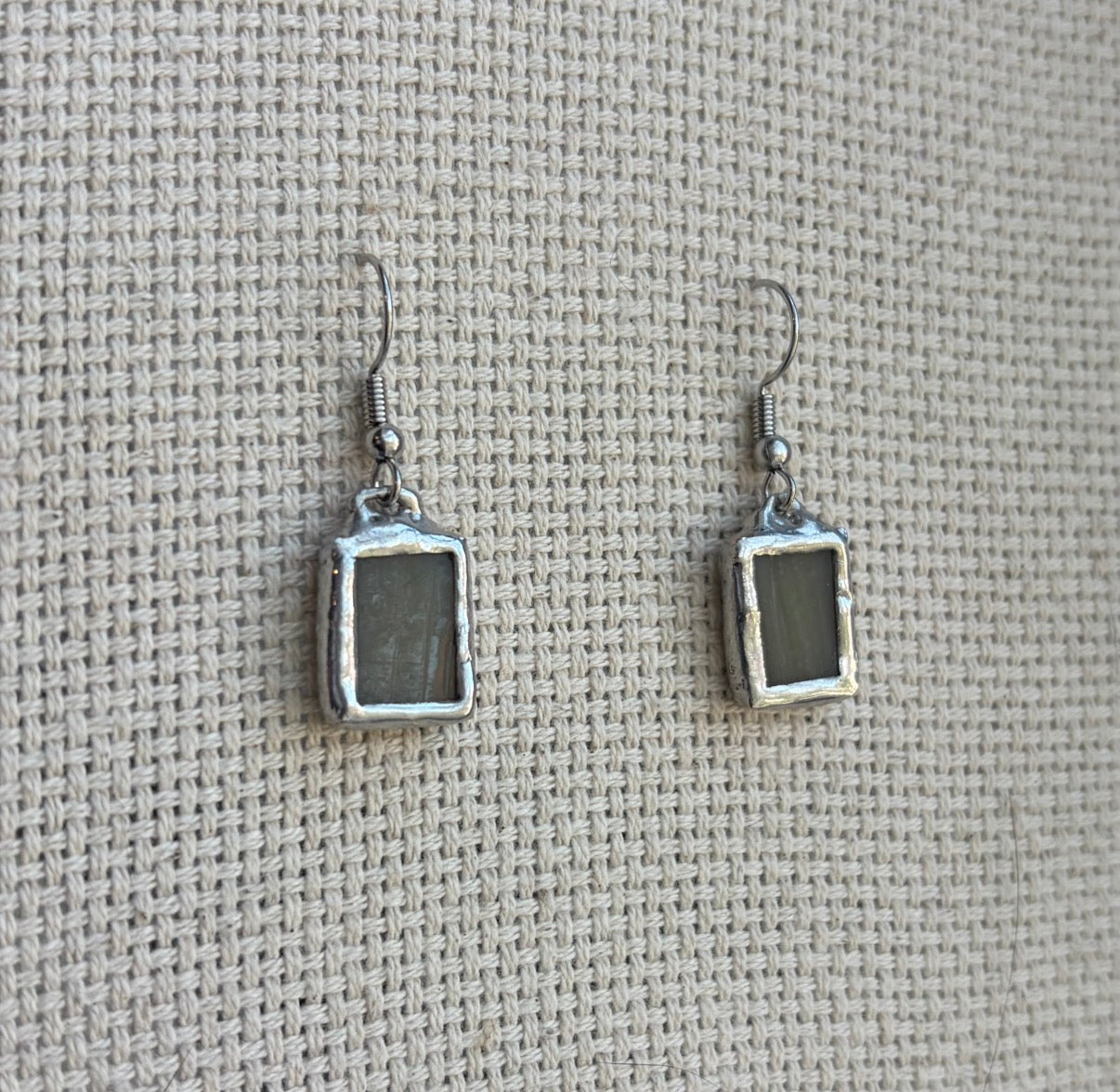 Green Dangle Earrings